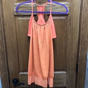 Lululemon open yoga tank with built in Bra